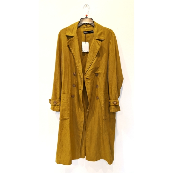 Zara Jackets & Blazers - Zara linen blend trench coat